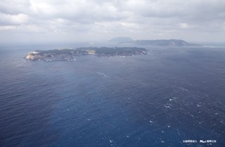 新島全景空撮